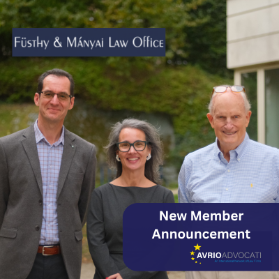 Photo of new member Simon Attila with President and Treasurer