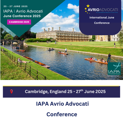 Image IAPA Avrio June Conference 2025 flyer